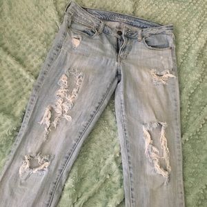 A&E distressed jeans