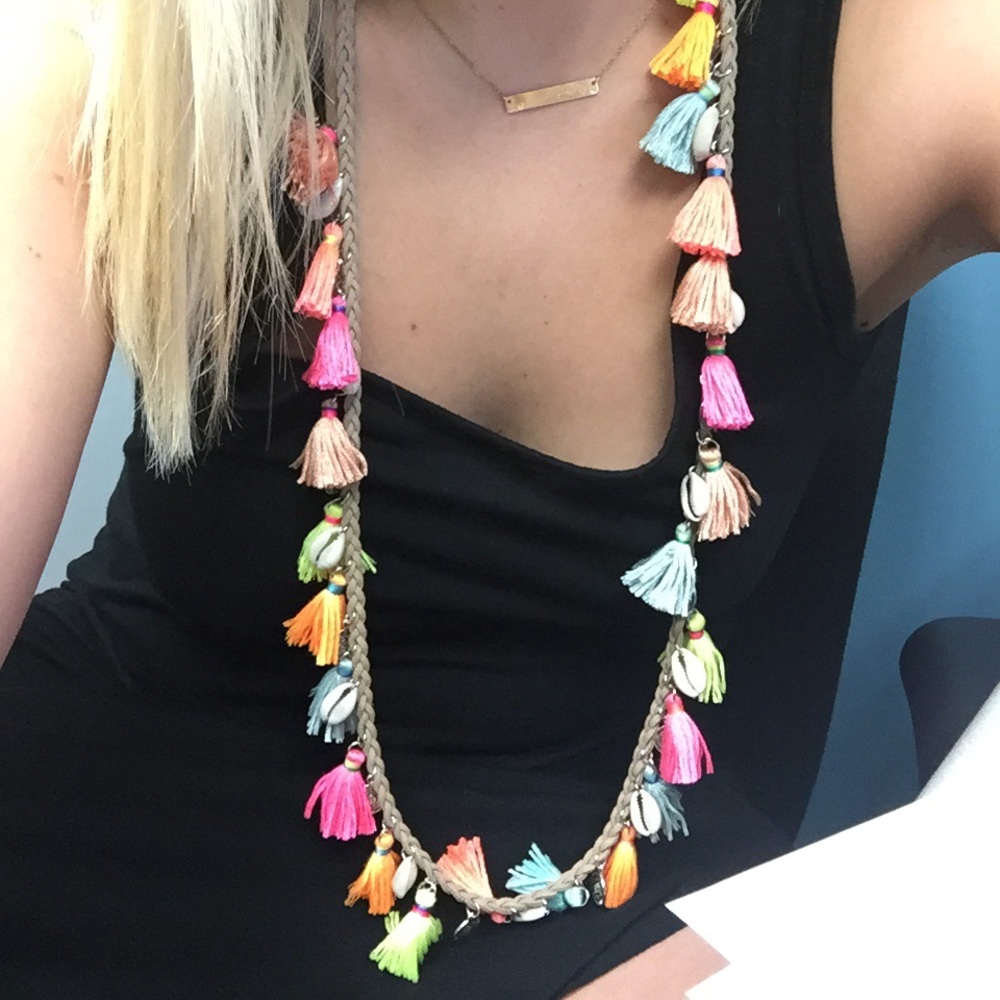 Monique Leshman tassel necklace