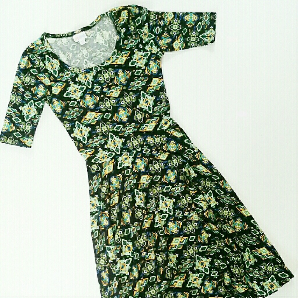 Lularoe Geometric Print Nicole Dress