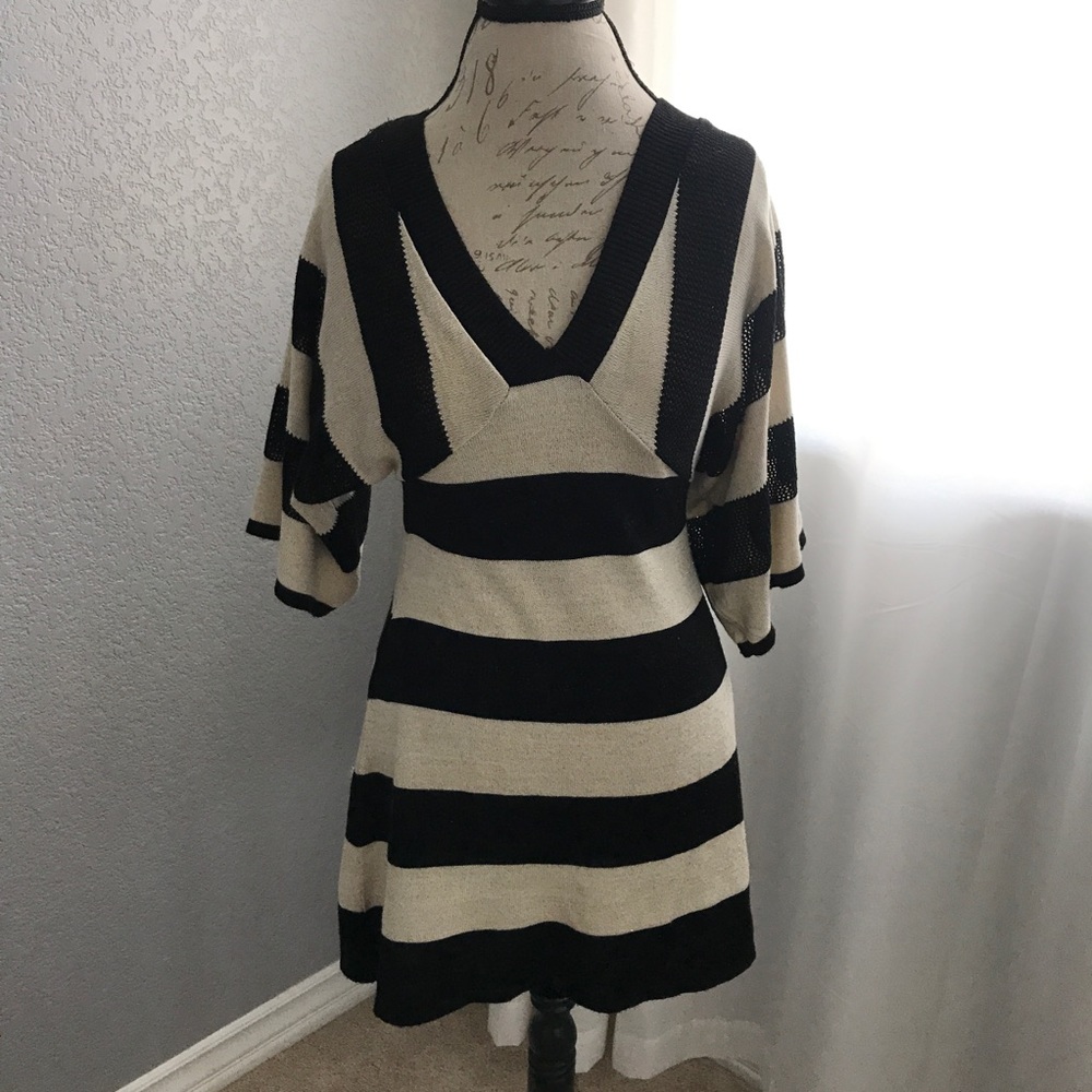NWOT Striped Sparkly Sweater dress