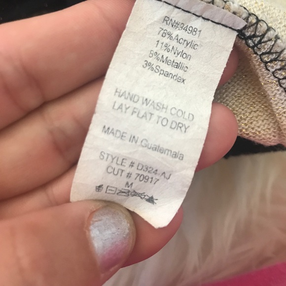 NWOT Striped Sparkly Sweater dress - Picture 7 of 8