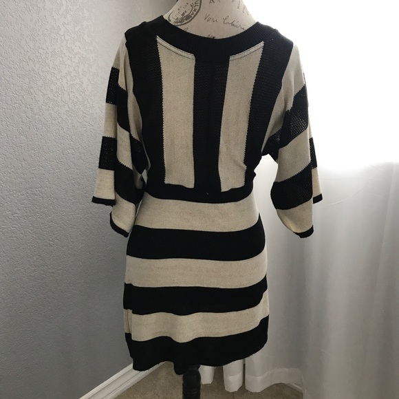 NWOT Striped Sparkly Sweater dress - Picture 3 of 8
