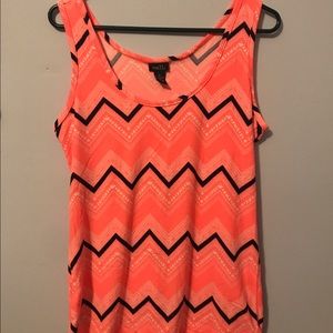 Rue 21 Bright Orange tank top