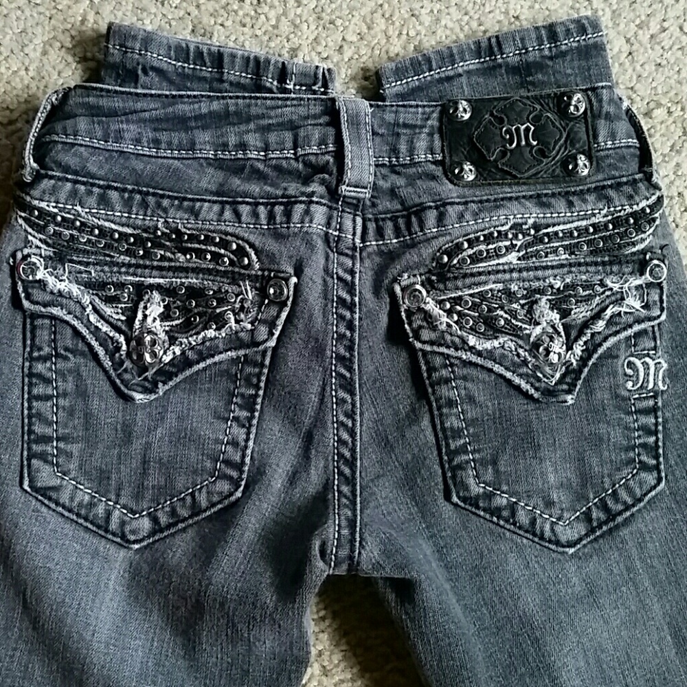 Miss Me Distressed Skinny Jeans Sz 25