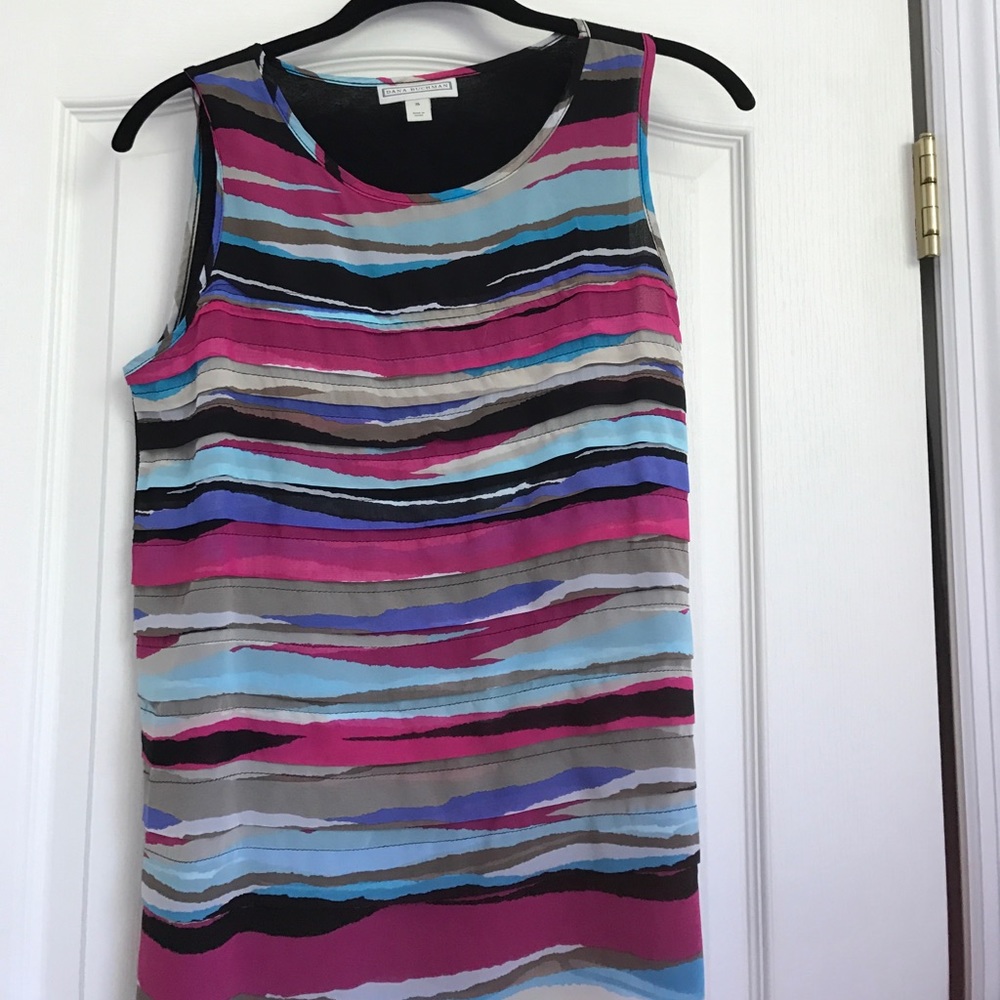 Dana Buchanan chiffon tank Size small