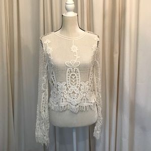 Raga Cotton Crochet Top