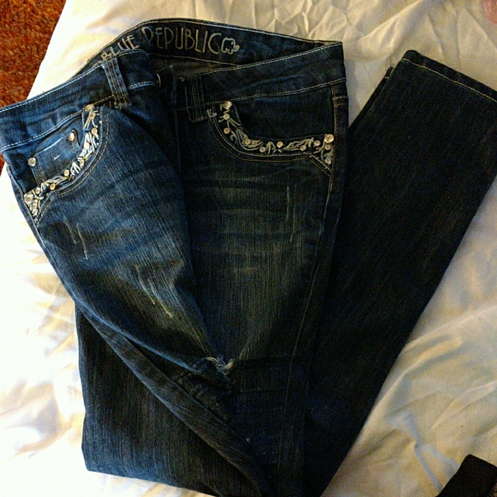 Blue replica jeans