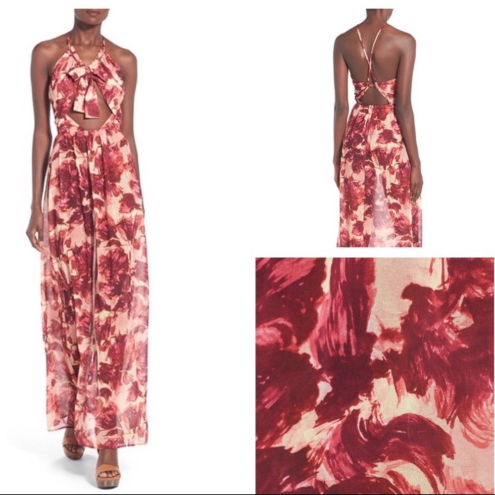 🍋For Love&Lemons Wild Rose Maxi Dress