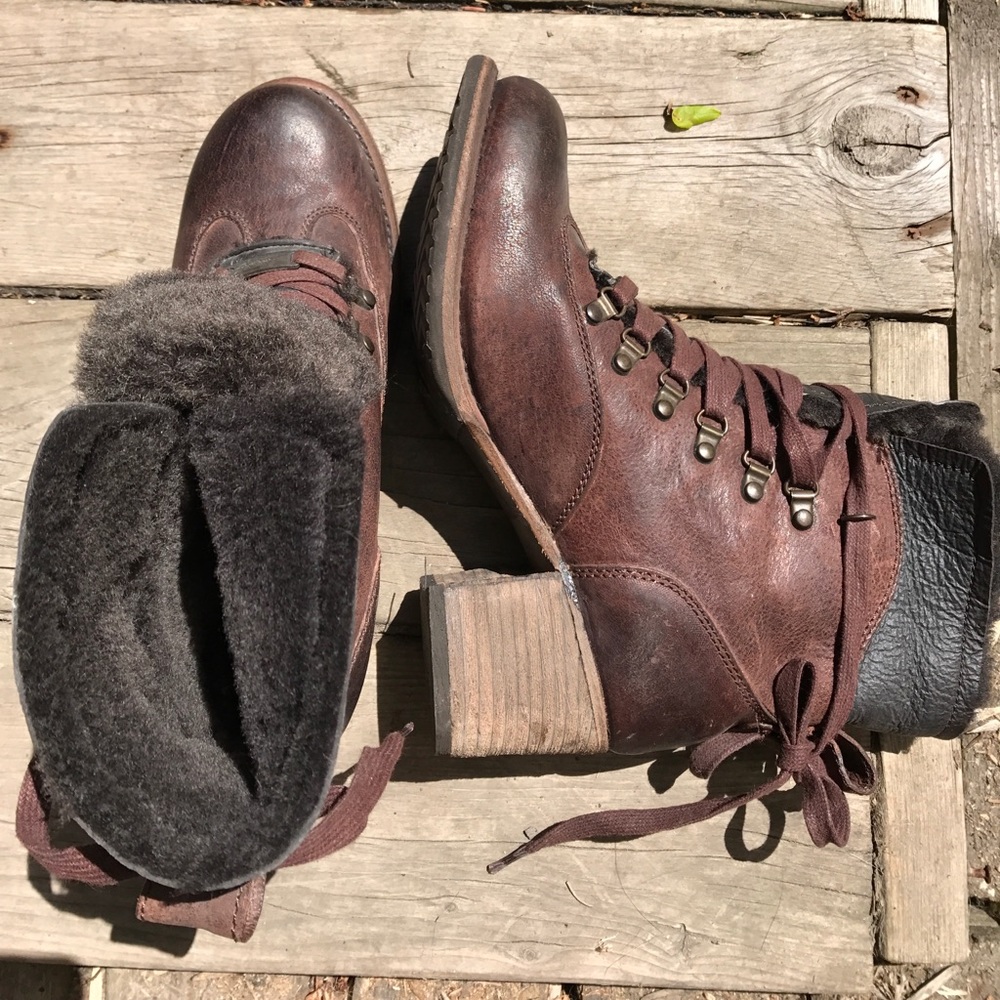 Frye Vera Hiker Shearling Lined!