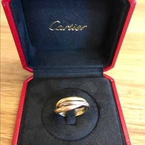 Trinity Cartier three gold ring