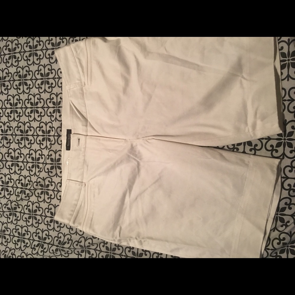 WHBM white shorts, size 14, NWT!!