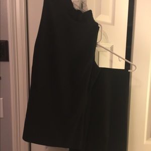 Ann Taylor sleeveless black suit