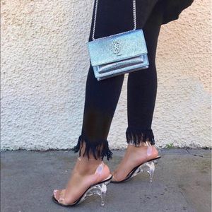 Aliza Clear Strapped Heels
