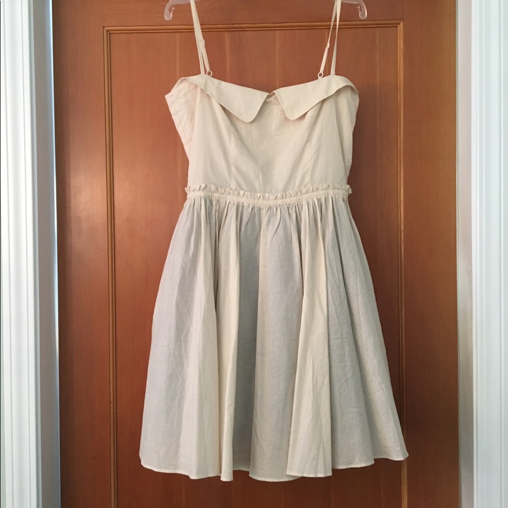 Cream tea party dress
