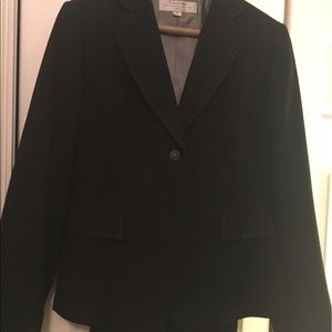 Tahari black pinstripe pant suit