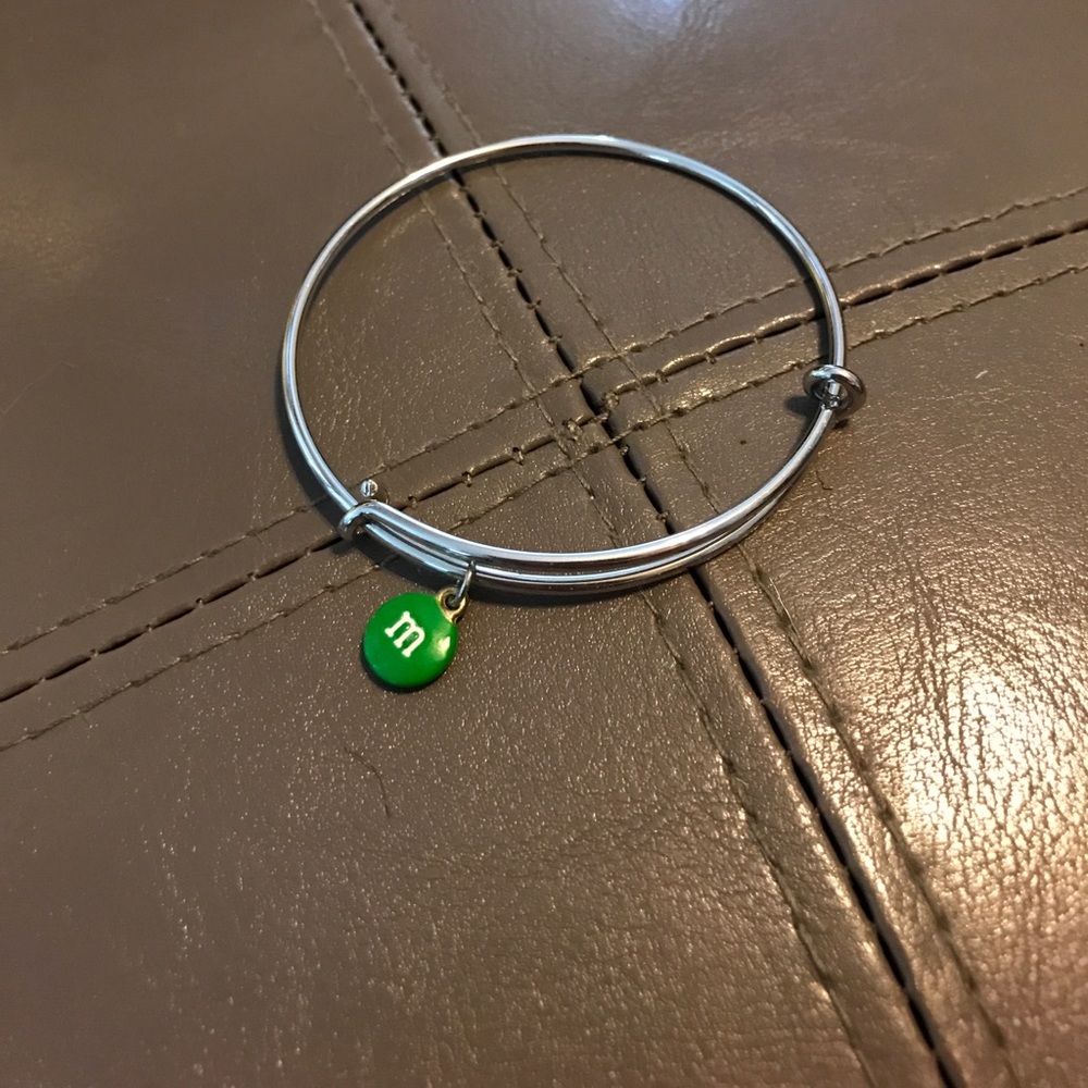 Silver bracelet with charm