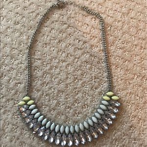 Silver with pastel colors - statement necklace