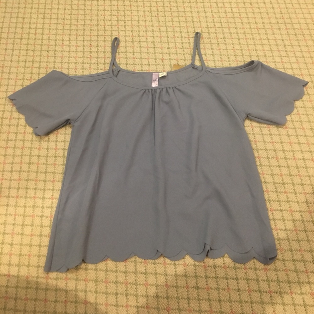 Denim-Colored Summer Top