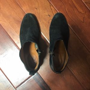 Madewell Charlie black leather & suede ankle boots