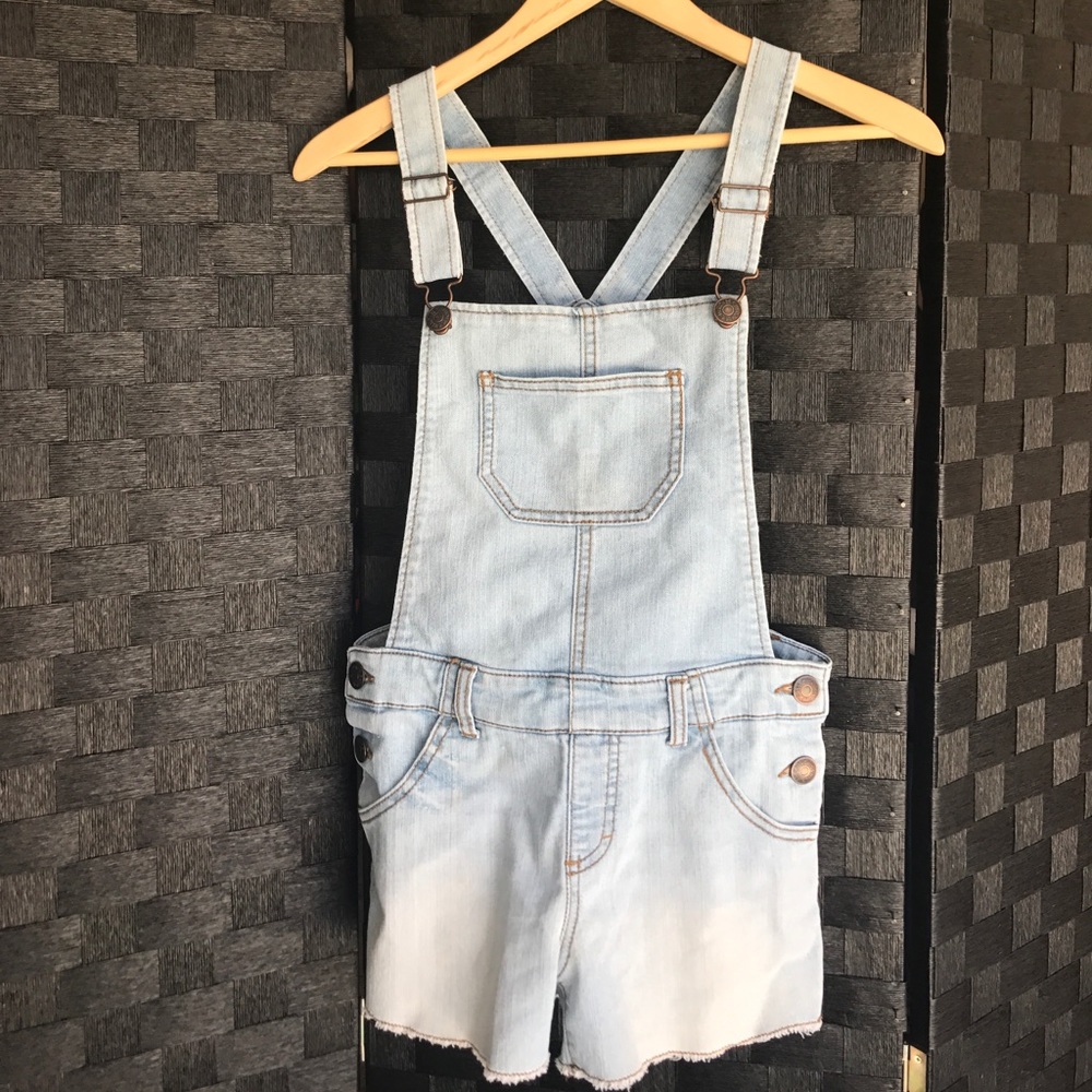 Cherokee size large girls 10/12 Jean overalls!