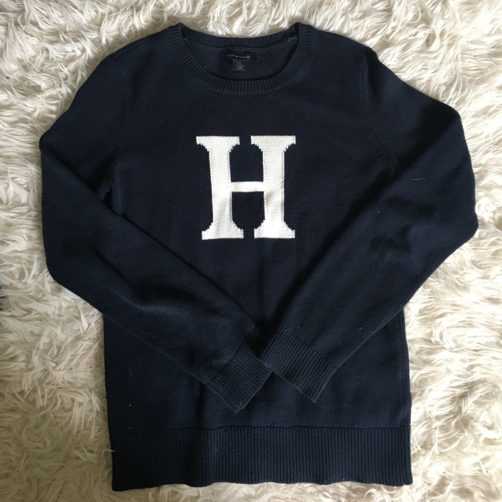 Tommy Hilfiger Navy Blue Knit Sweater
