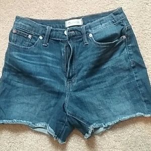 Madewell high-waist jean shorts