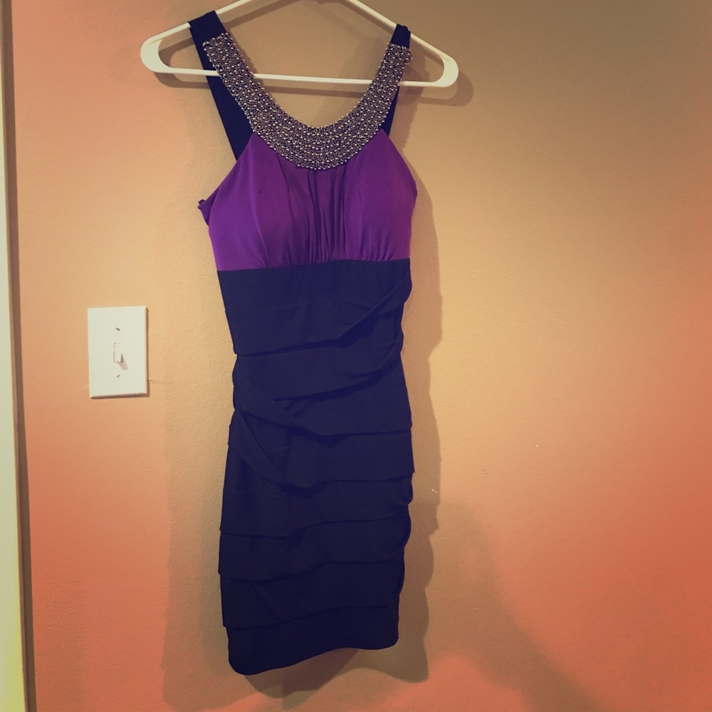 Purple beaded dress