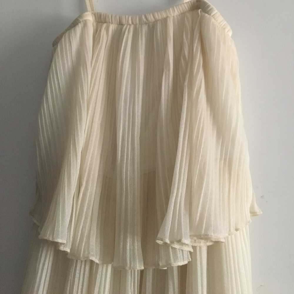 Long sparkly gold maxi dress