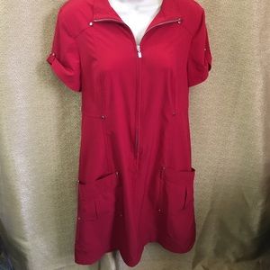 Zenergy by Chico's Red Zip Dress