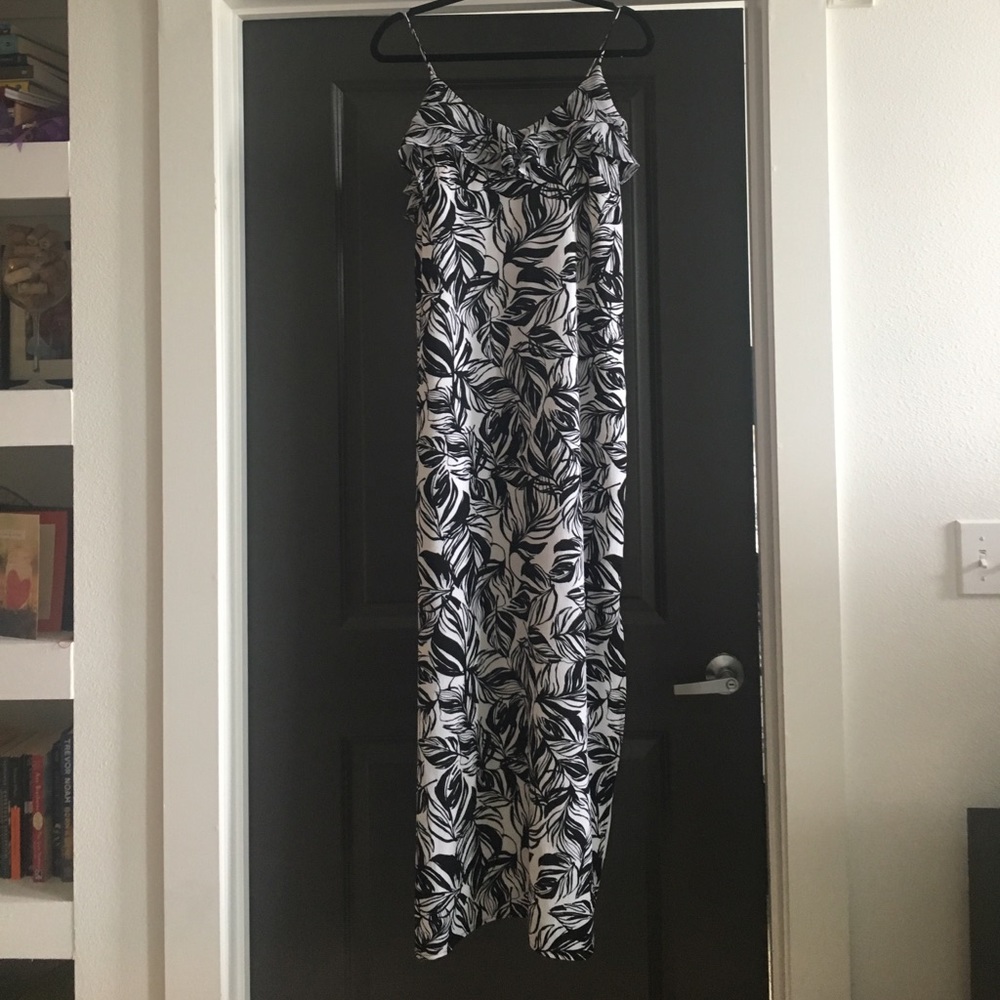 Black and white maxi dress
