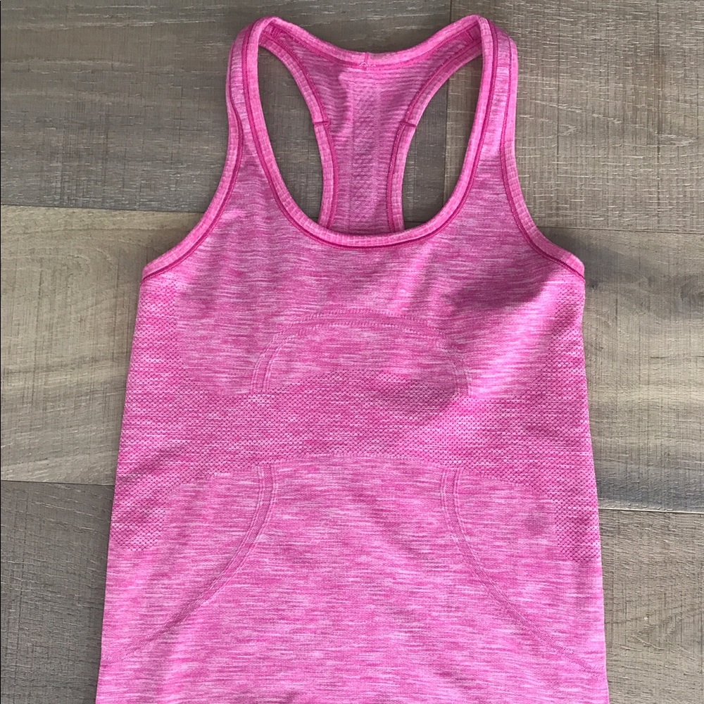 Lululemon swiftly tech racerback tank Heather Pink