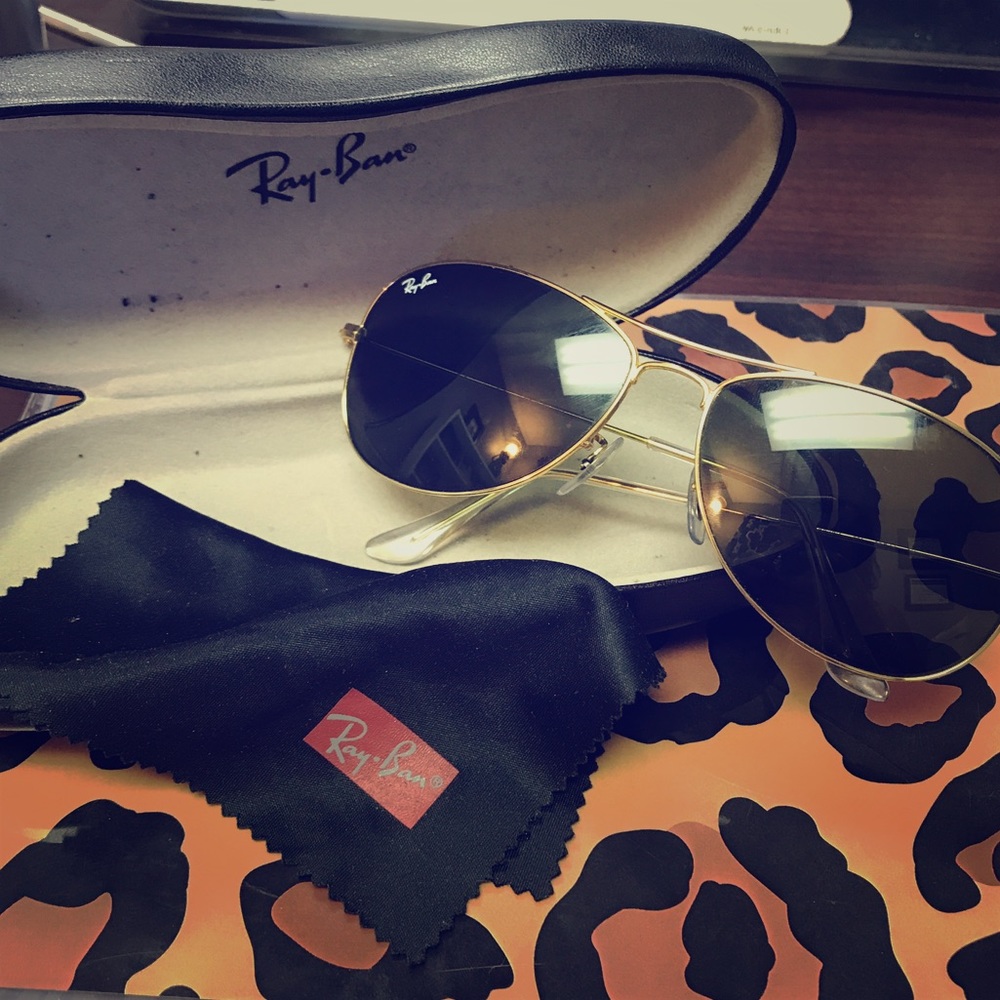 RayBan cockpit aviators