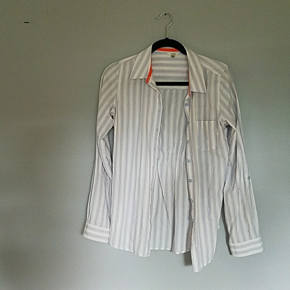 Button down striped shirt