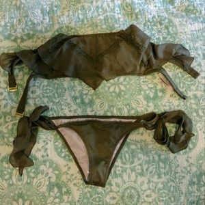 VICTORIA'S SECRET Strapless Flounce Top Bikini