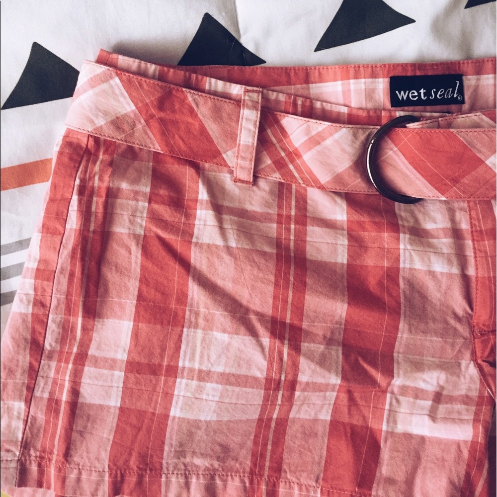 Plaid shorts