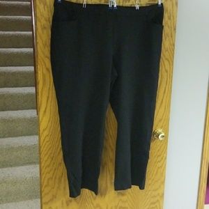 Black stretch dress pants