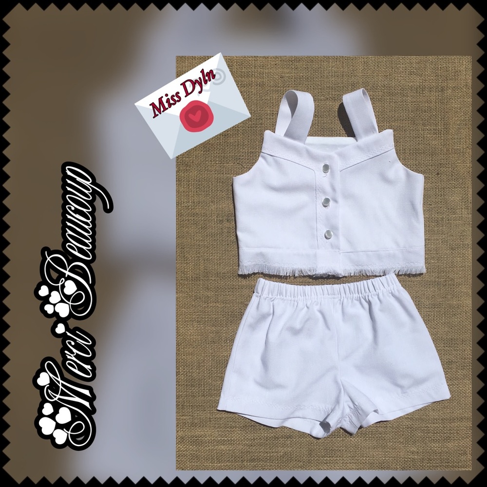 One of a kind shorts set