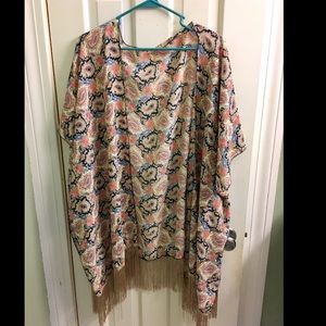 Paisley Fringe Kimono