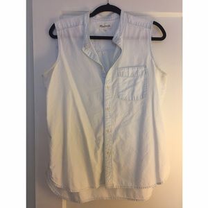 Madewell Collarless Chambray Workbench Top