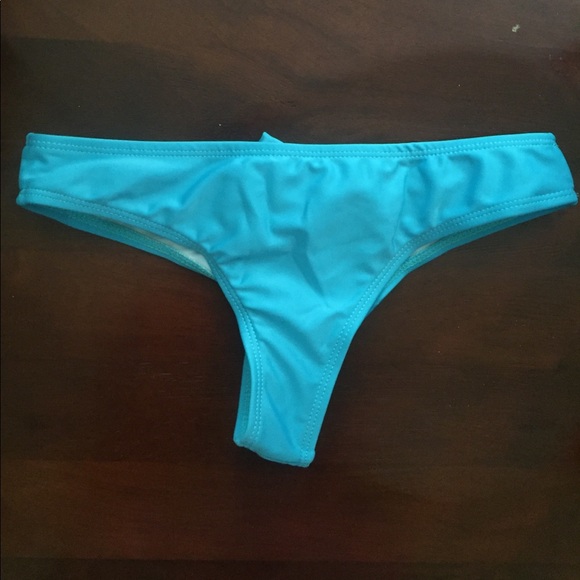 Blue Brazilian bikini bottoms - Picture 2 of 2