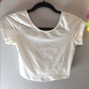 Brandy Melville white crop top