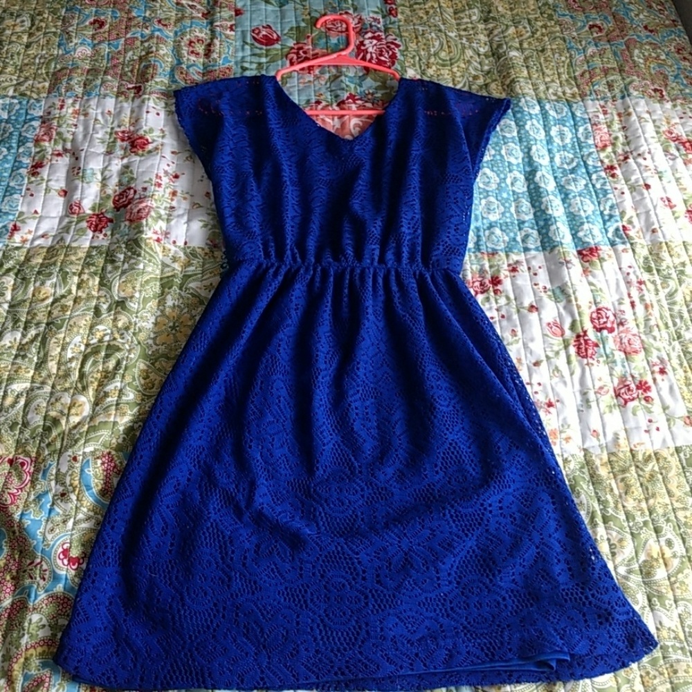 Blue dress