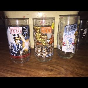 STARWARS COLLECTABLE GLASSWARE FROM 1983