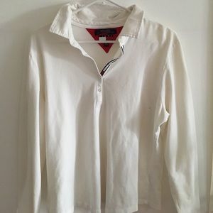 White long sleeve tommy shirt