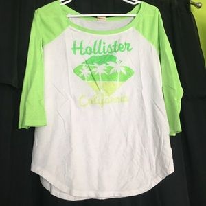 Hollister long sleeve baseball t-shirt