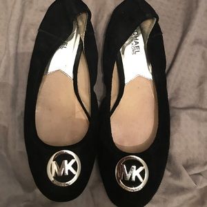 Michael Kors black suede flats