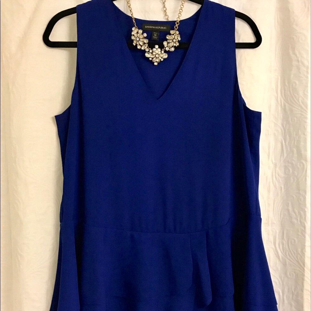 Banana Republic Asymmetrical Ruffle Top - Picture 2 of 7