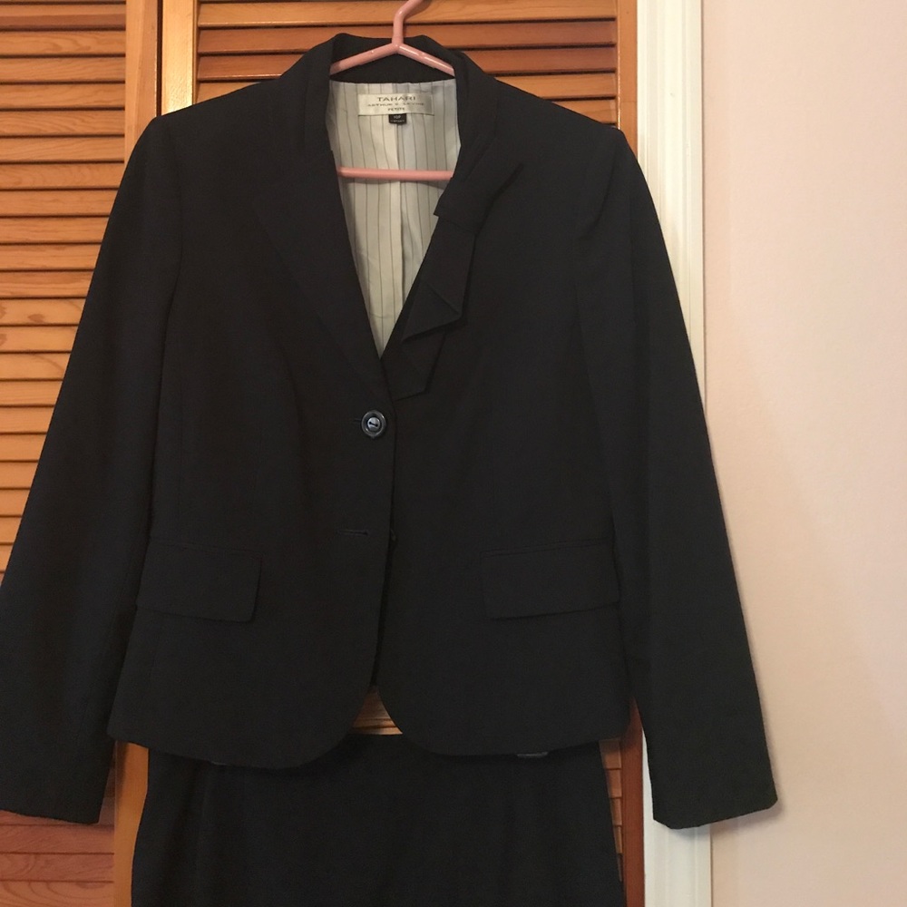 Navy blue career suit & career clothes