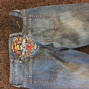 Ed hardy jeans with design