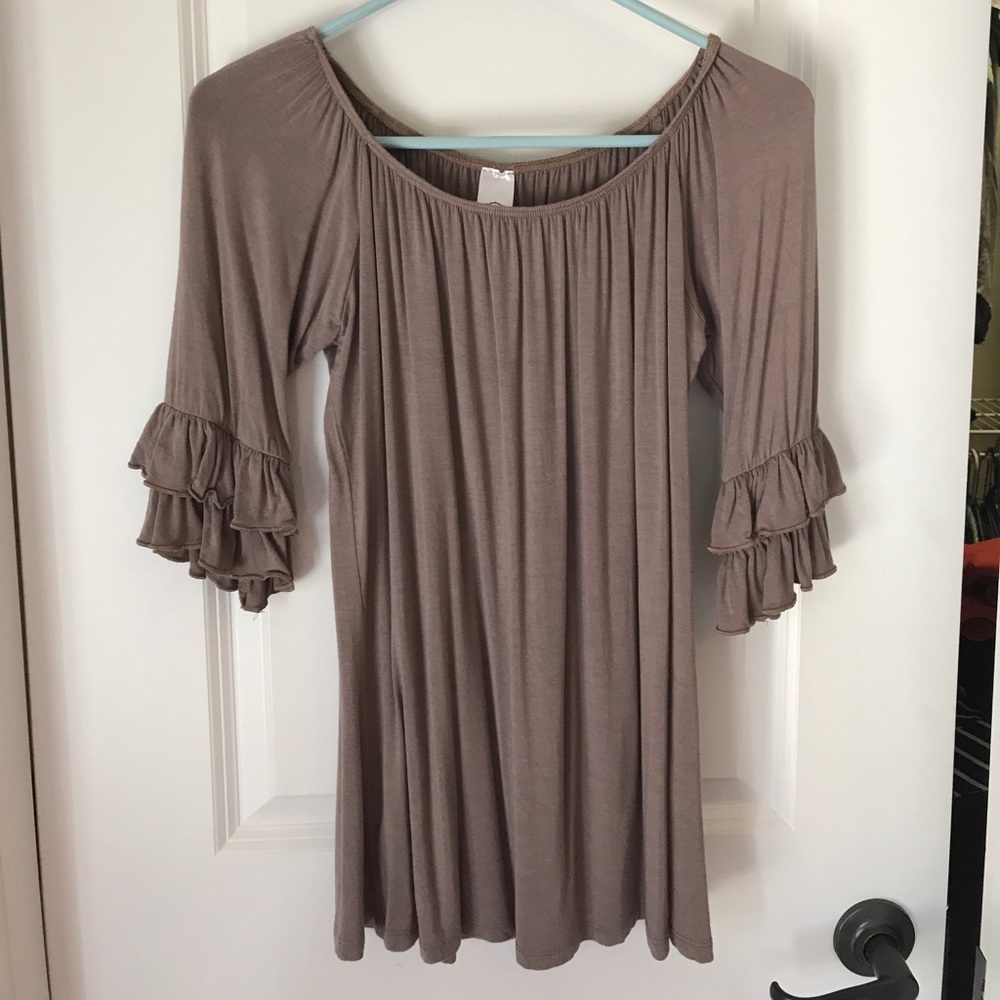 Light brown size medium shirt